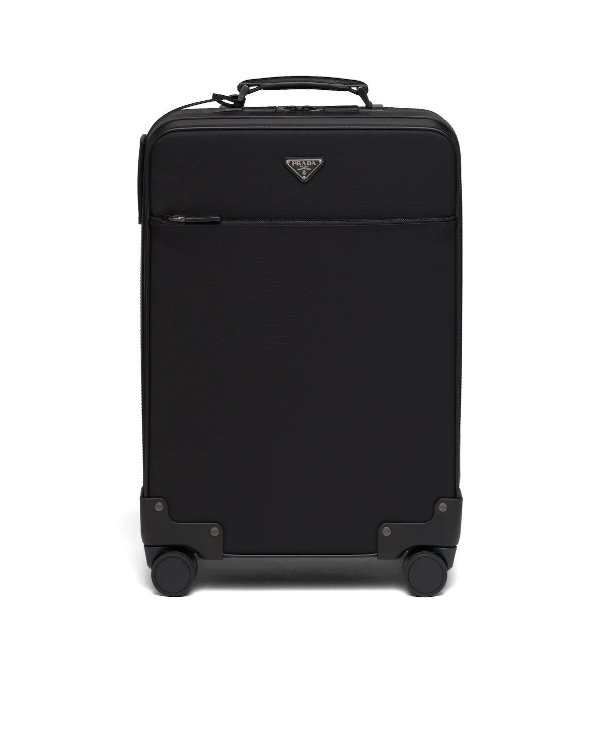 Re-Nylon and Saffiano leather trolley - 1