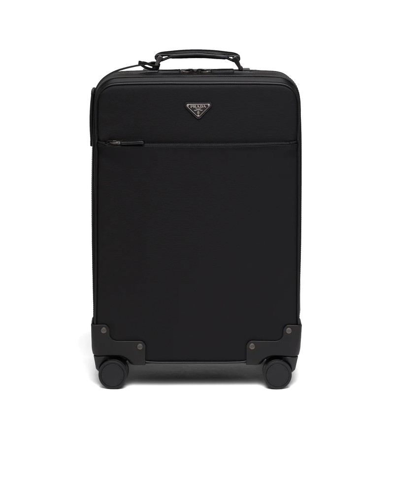 Re-Nylon and Saffiano leather trolley 1