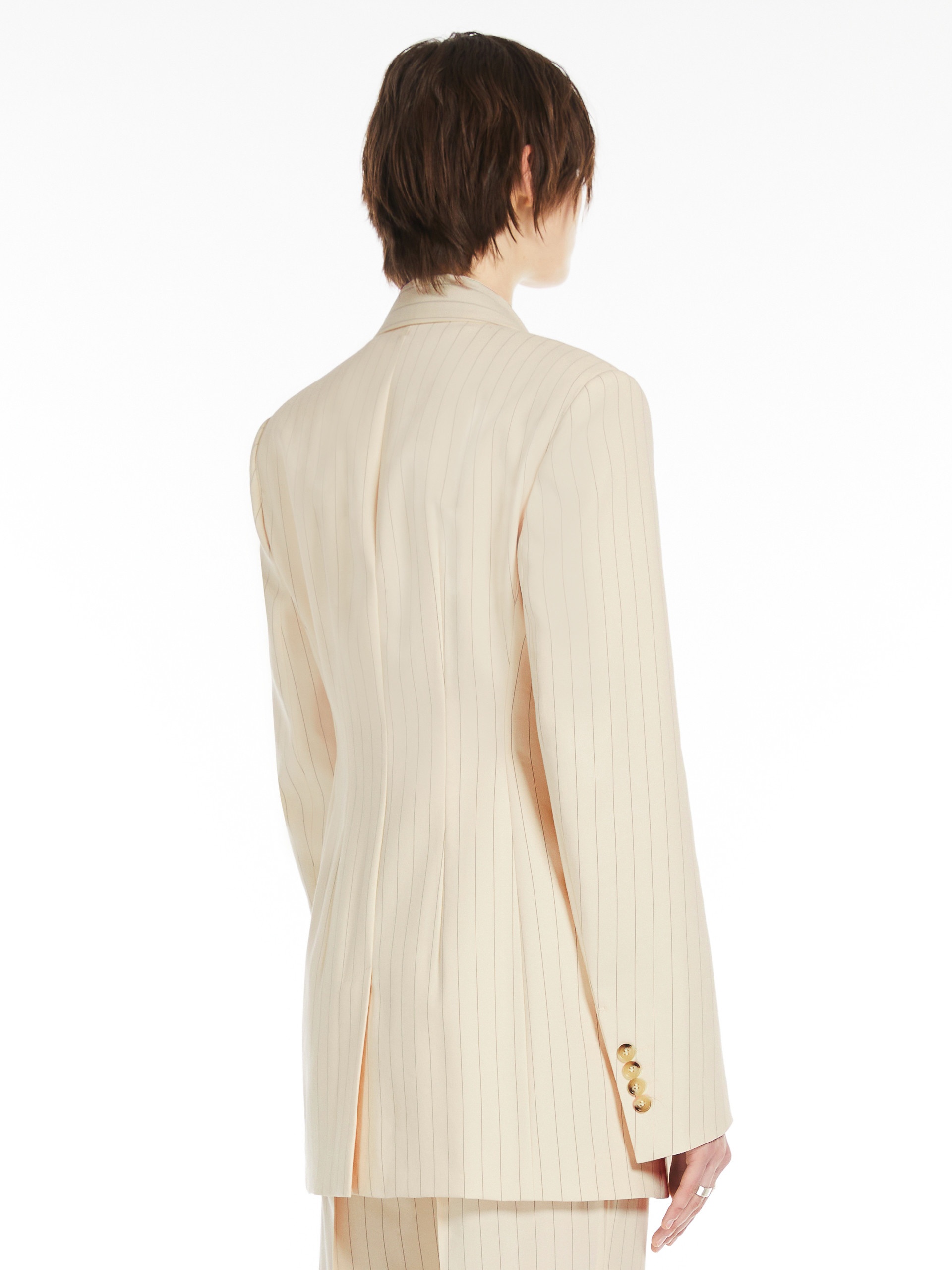 AVERSA Slim-fit pinstripe blazer - 4