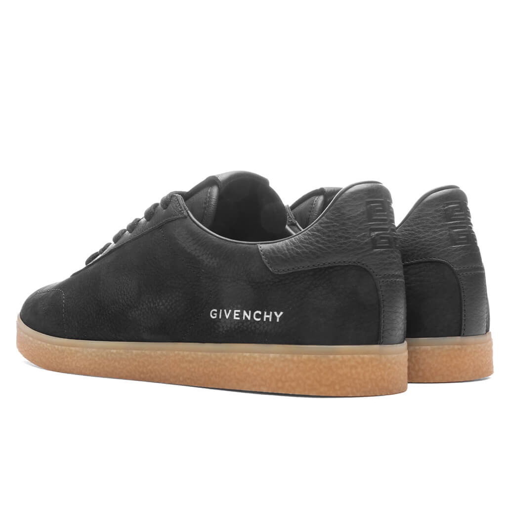 TOWN NUBUCK AND LEATHER SNEAKERS - BLACK - 3