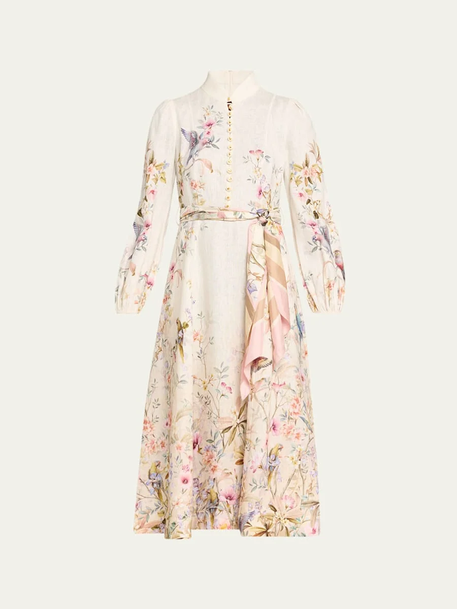 Rebellion Button Midi Dress - 1