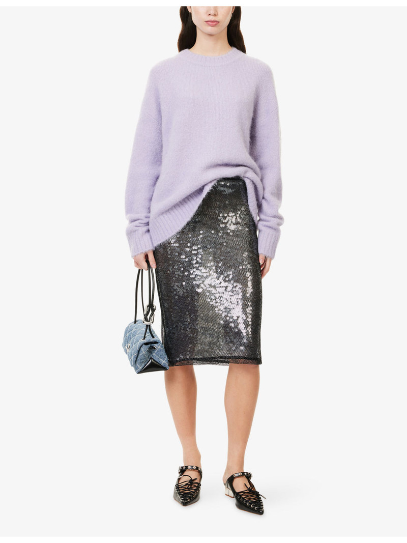 SAMSØE SAMSØE Sajeanne Round-Neck Stretch-Wool Blend Jumper outlook