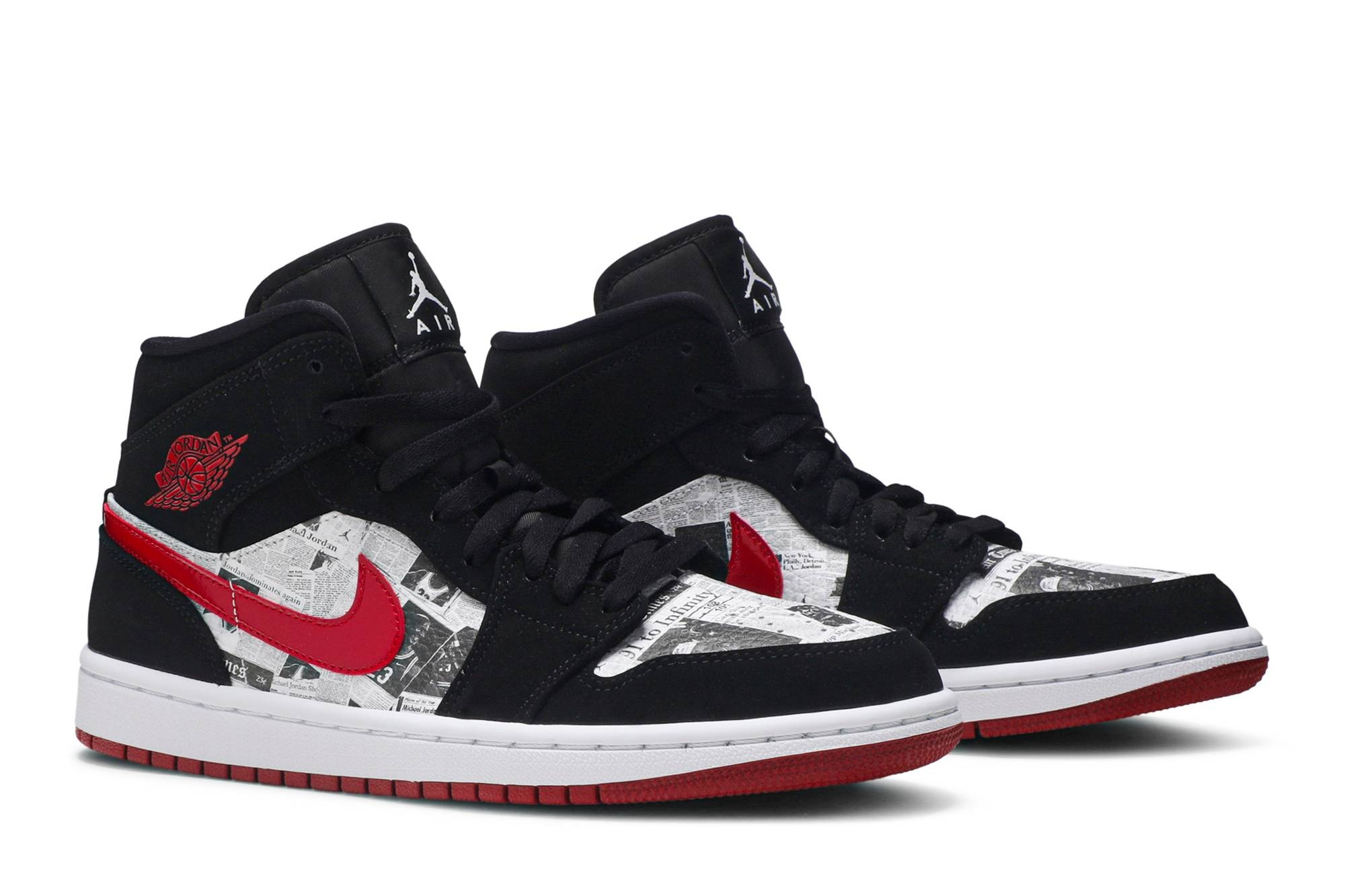 Air Jordan 1 Mid SE 'Newspaper Air Times' - 8