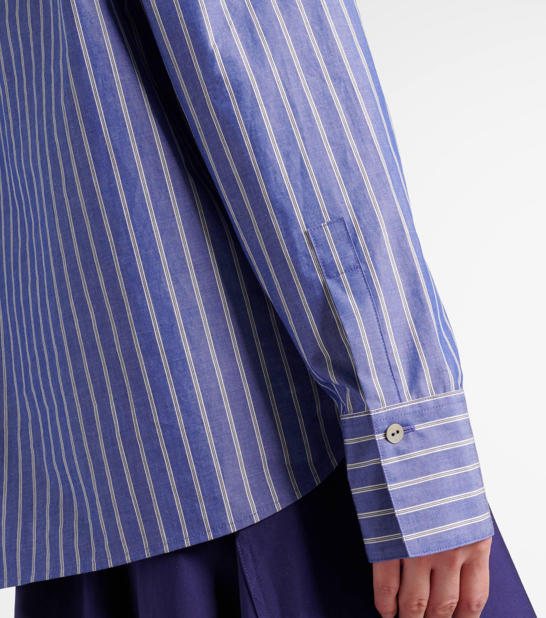 Striped cotton polo shirt - 5