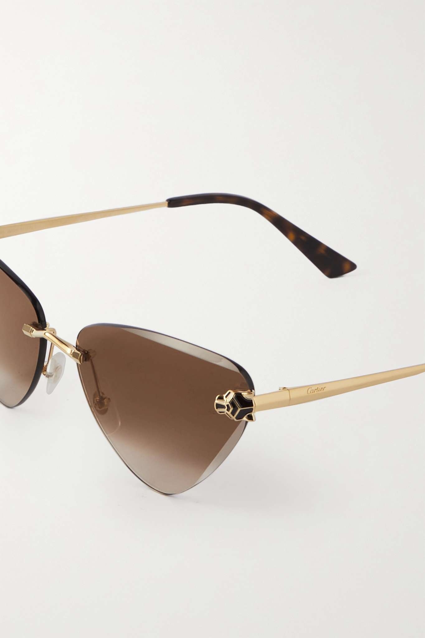 Panthère de Cartier cat-eye gold-tone sunglasses - 4