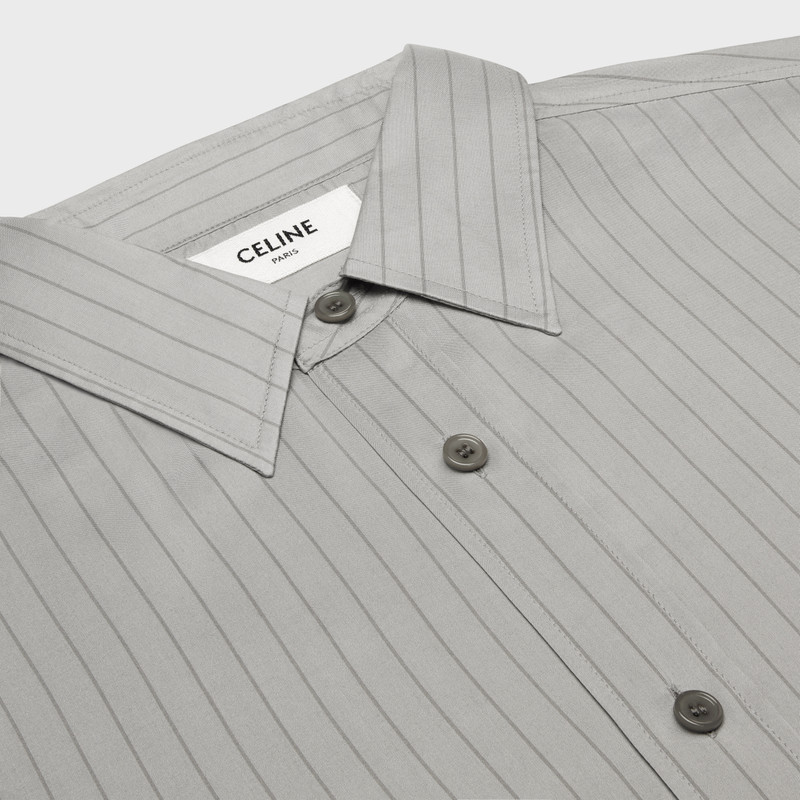 loose shirt in striped silk 3