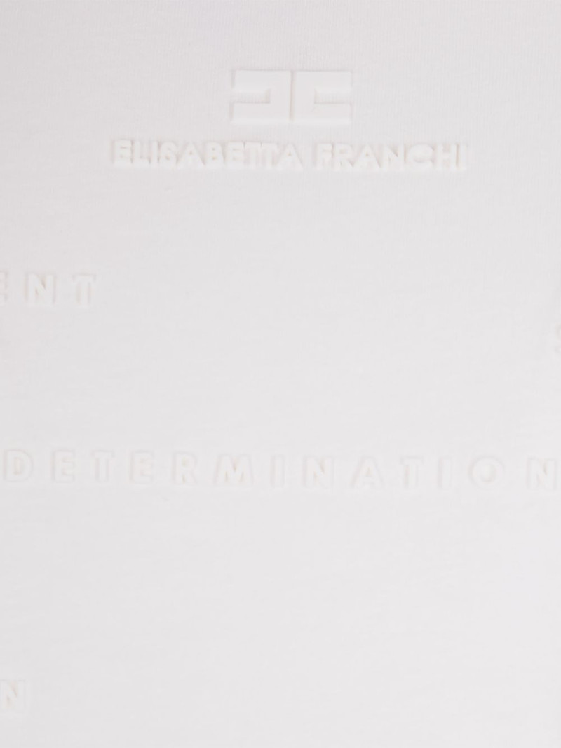 logo-embossed T-shirt 3
