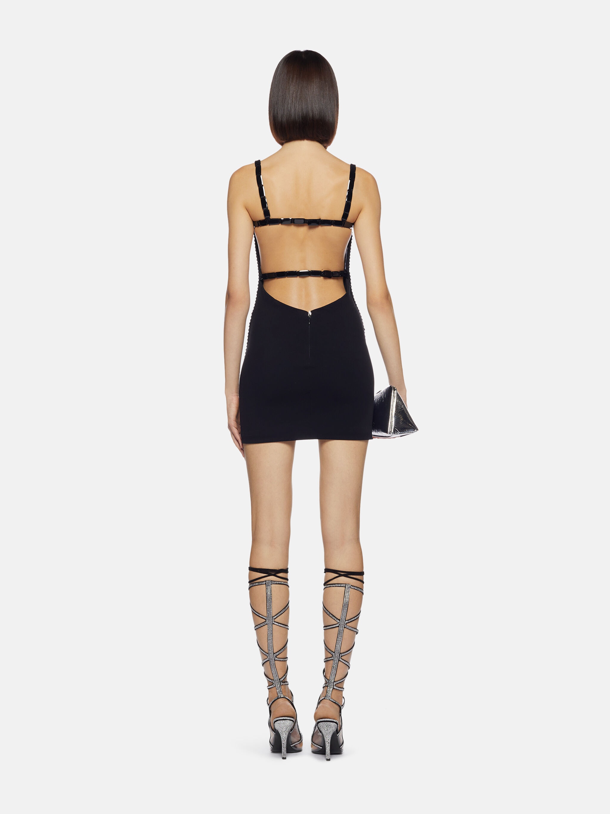 ''RUE'' BLACK MINI DRESS - 3
