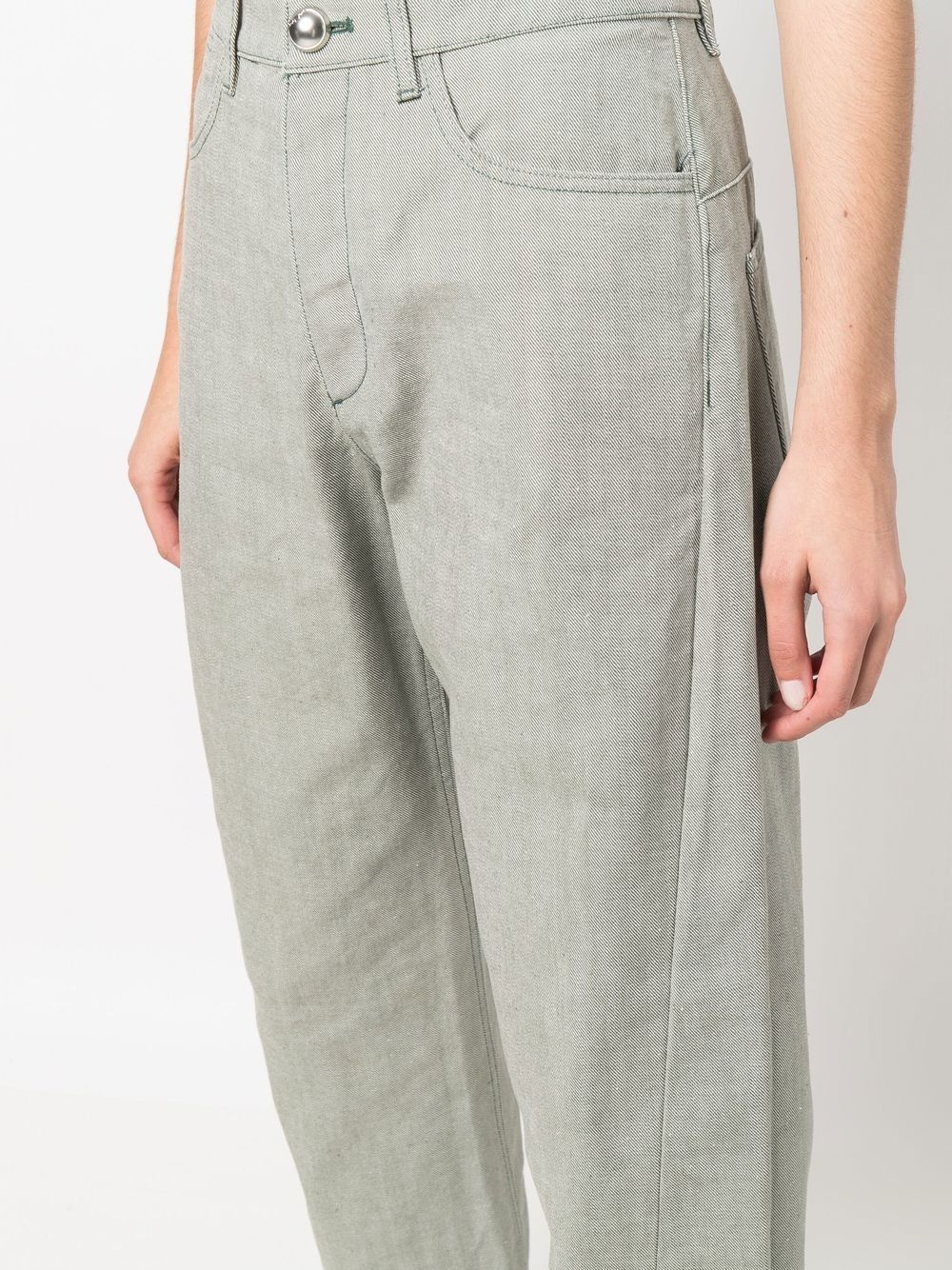 high-rise wide-leg trousers - 5