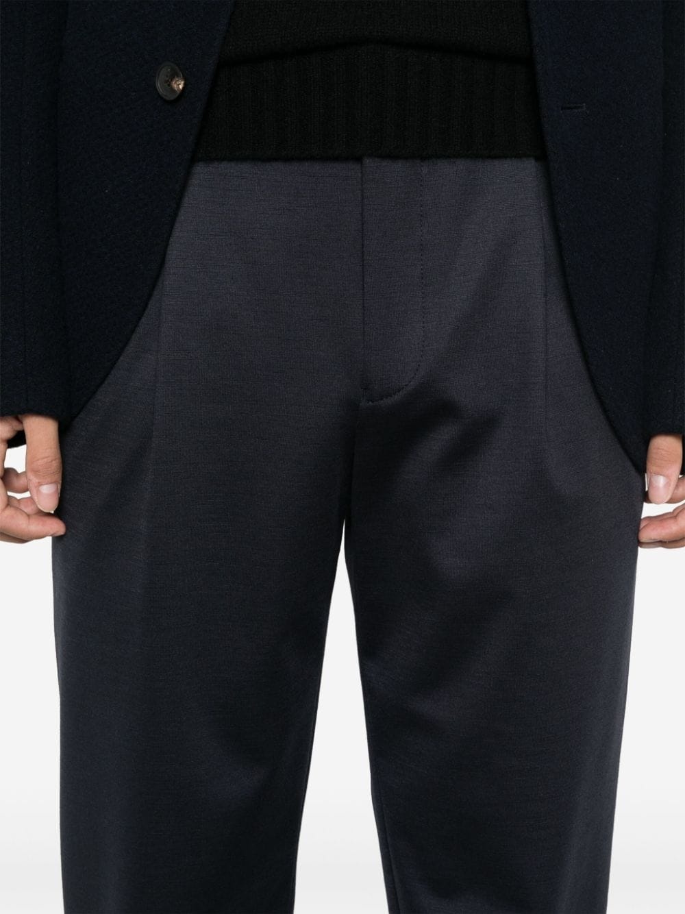 pleat-detail trousers - 9