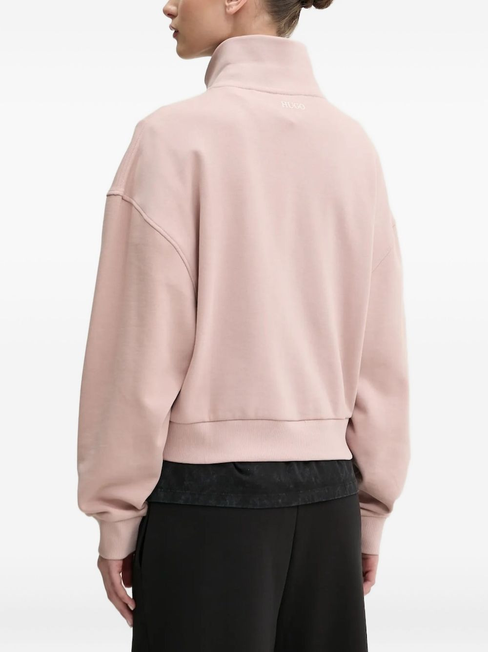 high-neck half-zip sweatshirt - 2
