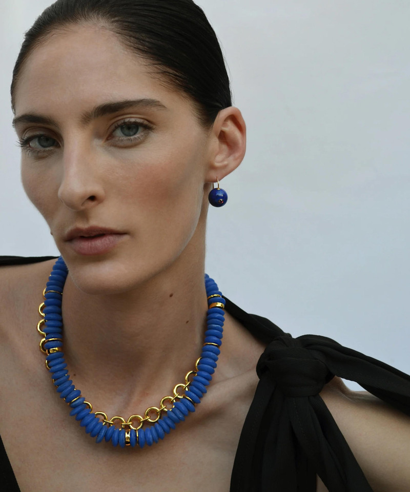 LIZZIE FORTUNATO Gold-Plated Laguna Bead Necklace outlook