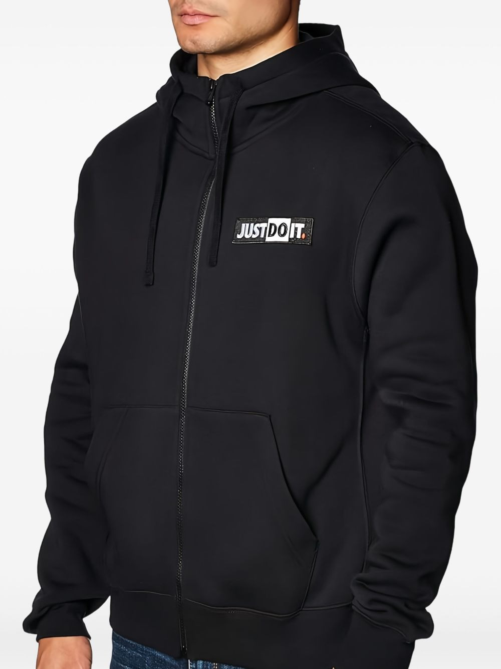 full-zip logo hoodie - 2