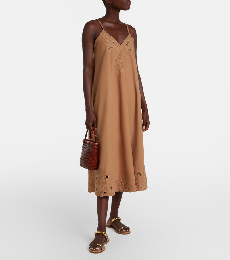 juliet dunn Broderie anglaise cotton slip dress outlook
