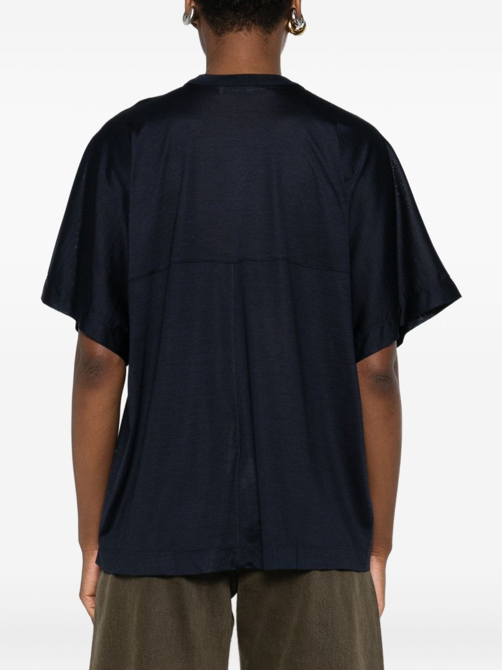 crew-neck short-sleeve top - 4