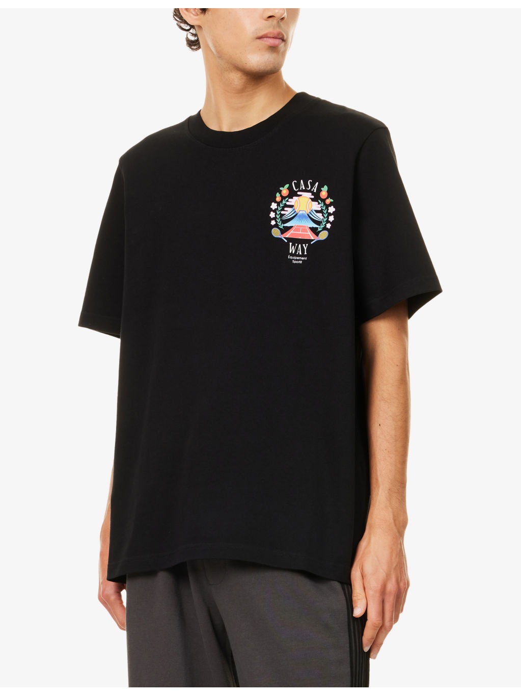 Casa Way Mountain Brand-Print Cotton-Jersey T-shirt - 3