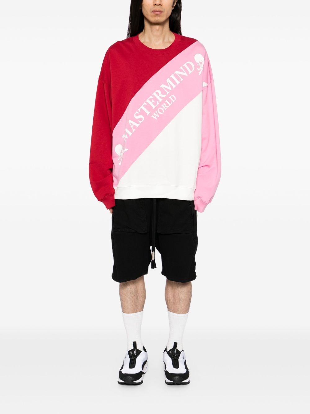 opposite-angle switching sweatshirt - 2
