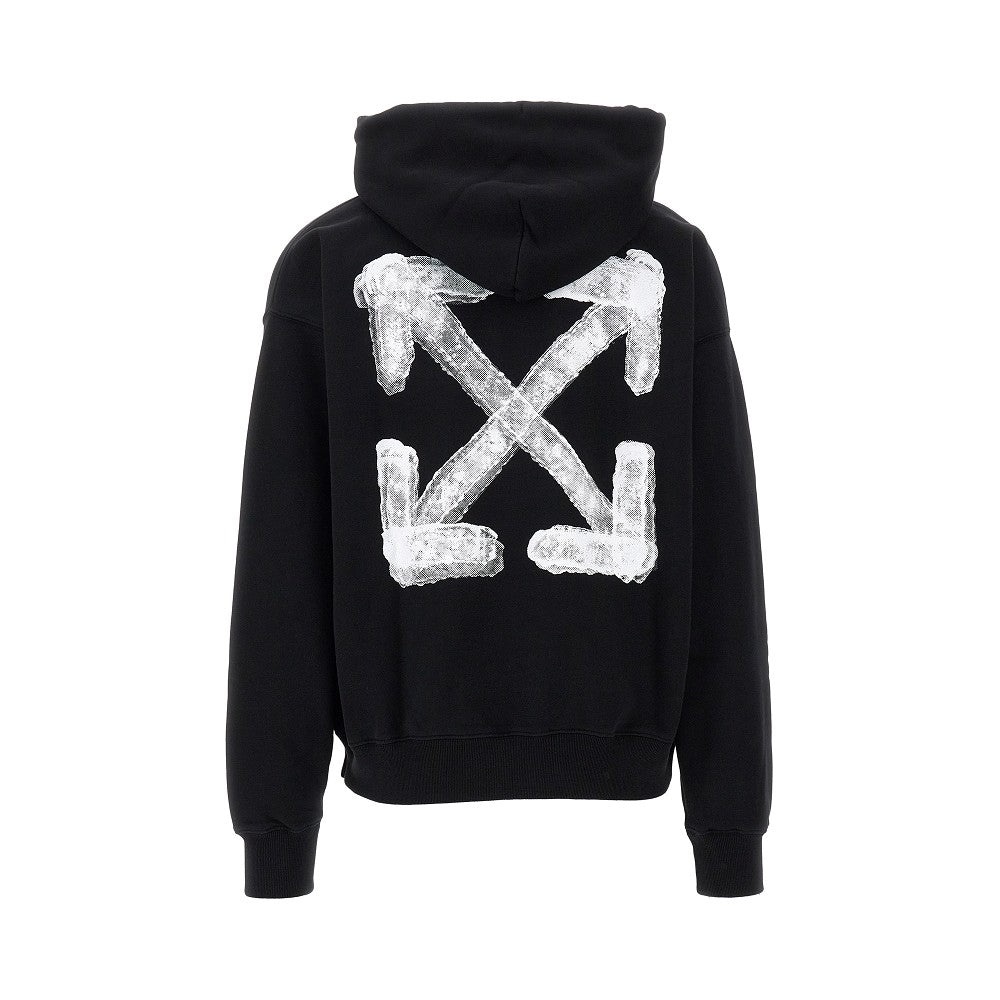 パーカー・フーディ Off-White SPRAY ARROW SKATE HOODIE (OMBB085S25FLE00I 1001) Off-White spray-arrow Hoodie | Black | FARFETCH