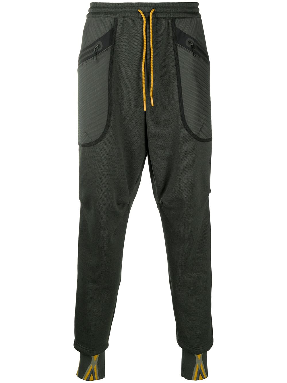 panelled zipped-pocket track pants - 1