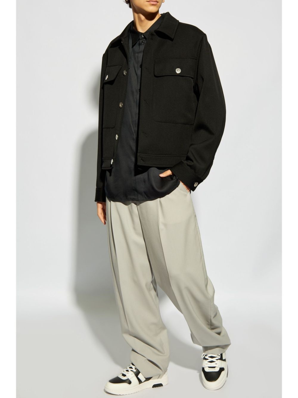epaulette-detail multi-pocket shirt - 2