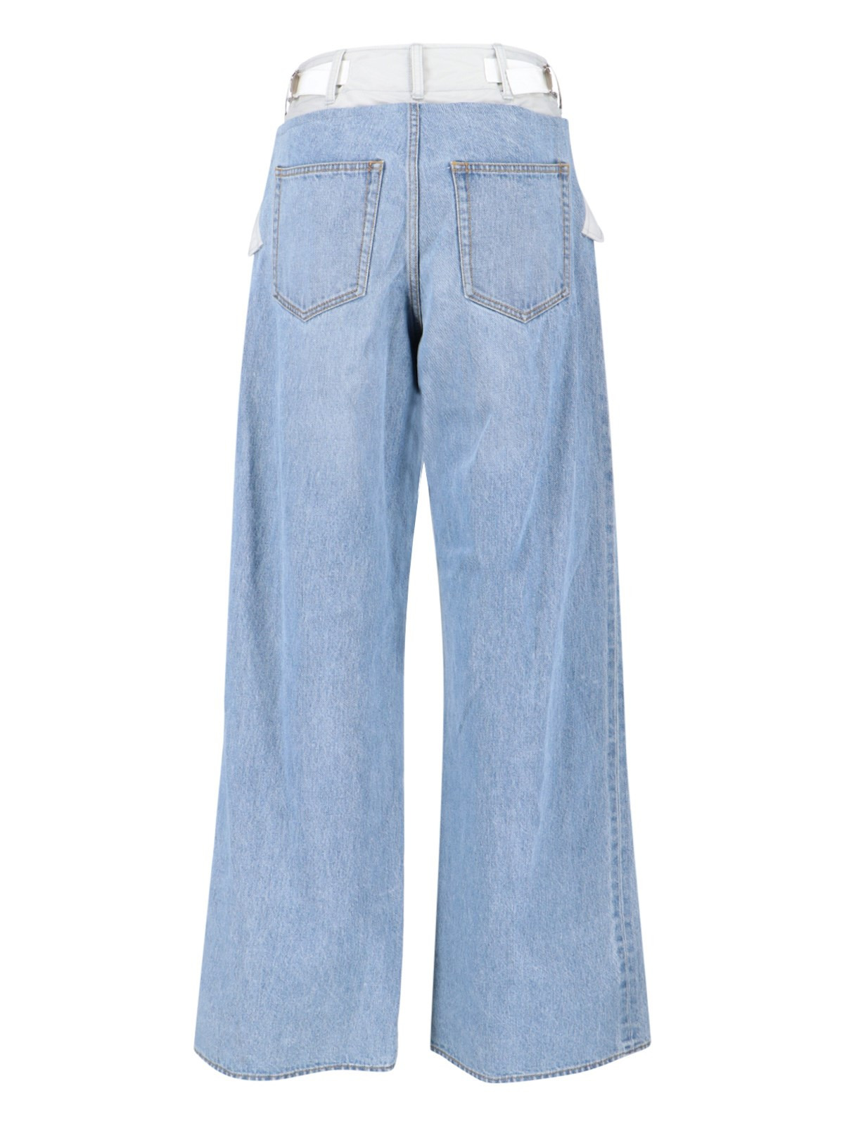 TWO-TONE WIDE JEANS - 2