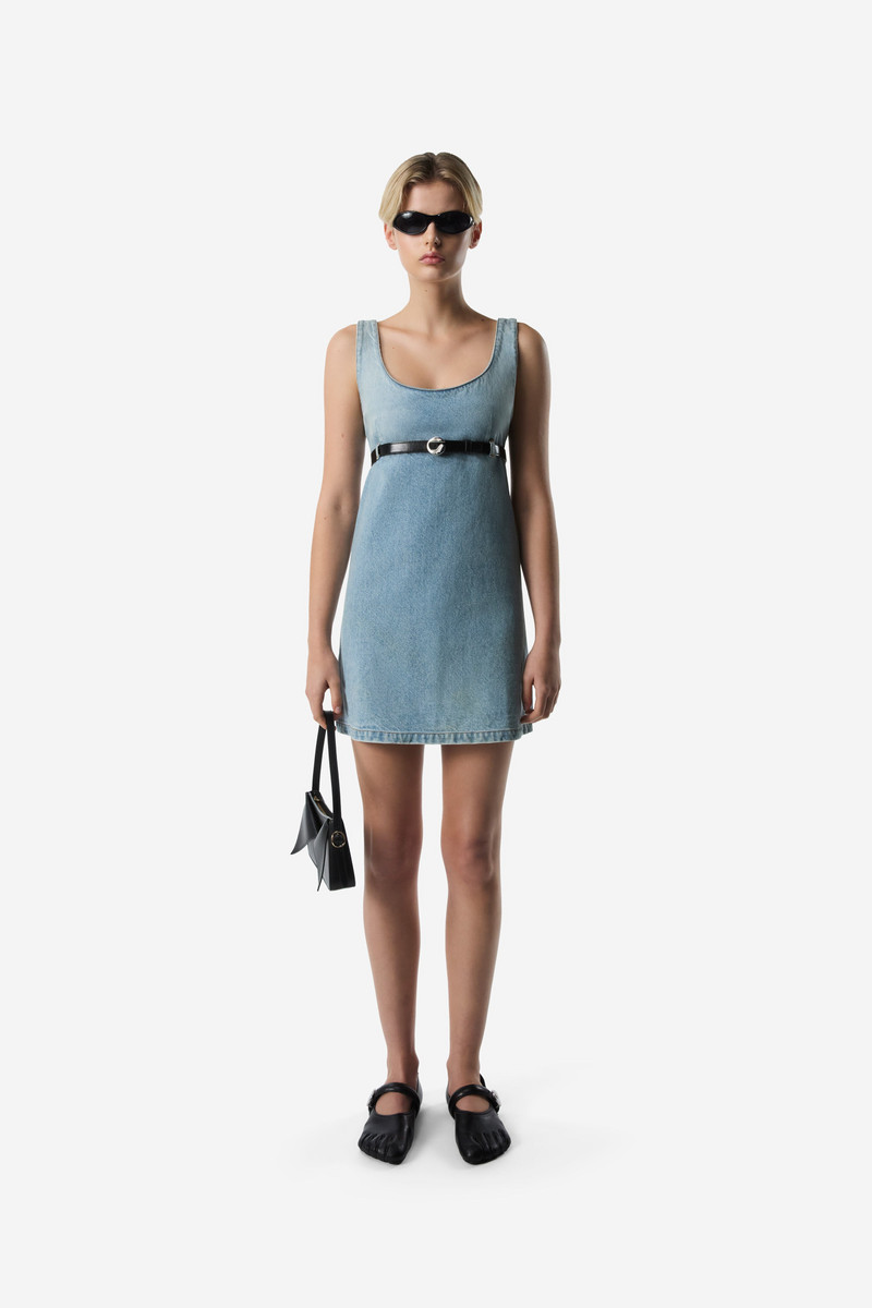 COPERNI Belted Denim Mini Dress outlook
