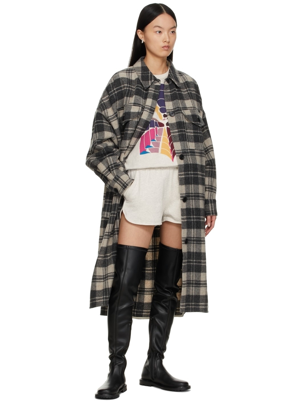 Grey Mifikiae Lounge Shorts - 4
