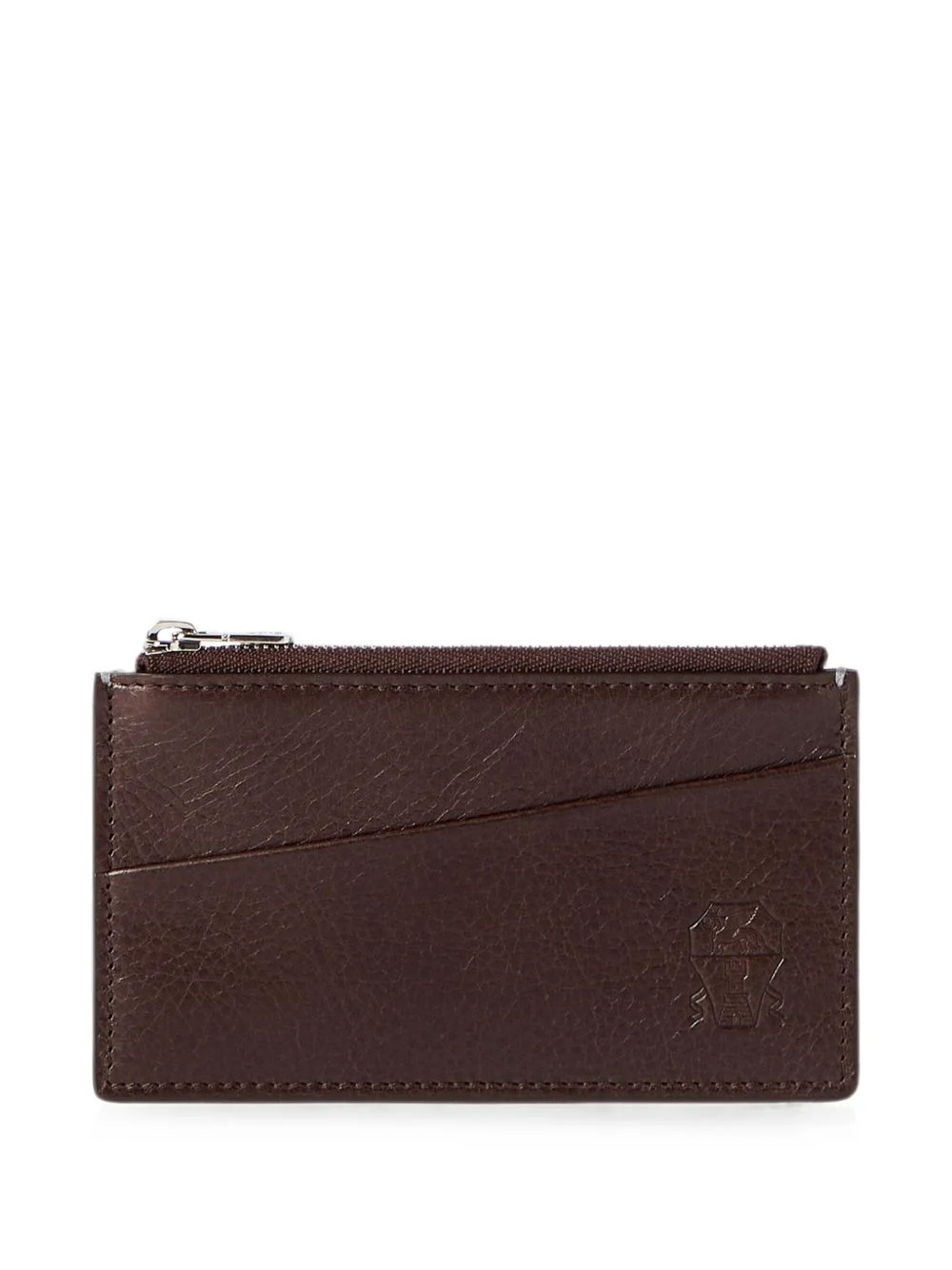 grained-leather travel pochette - 1