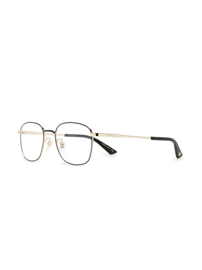 GUCCI metal frame round glasses outlook