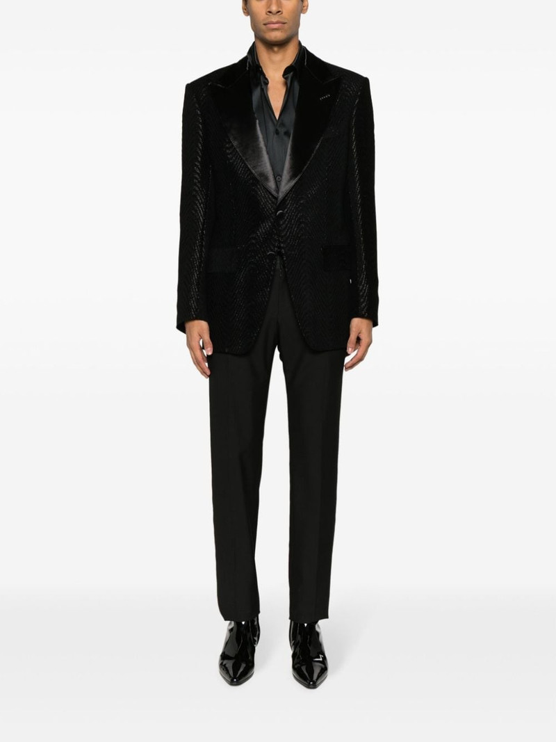 TOM FORD Atticus jacquard blazer outlook