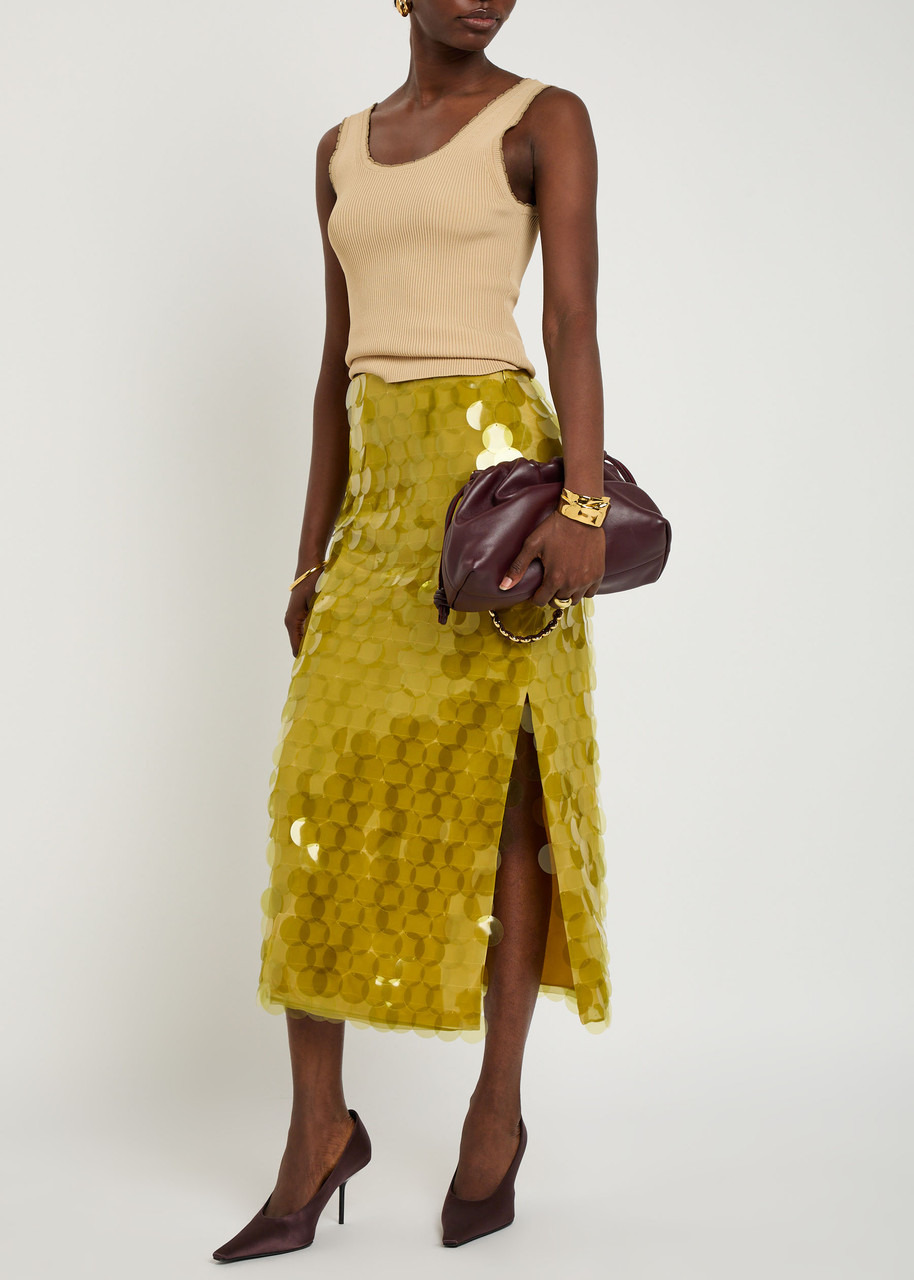 Roksanda Halin Embellished Midi Mesh Skirt - 4