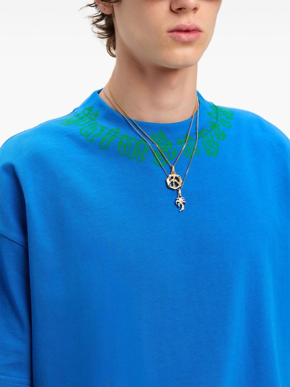 neck-logo T-shirt - 6
