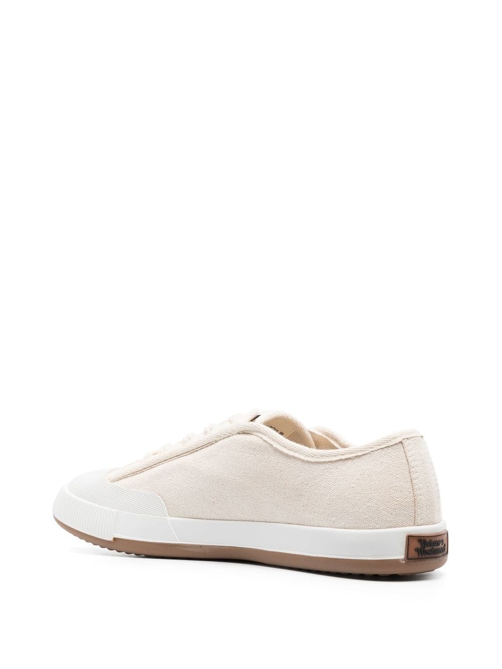 logo-print low-top sneakers - 3
