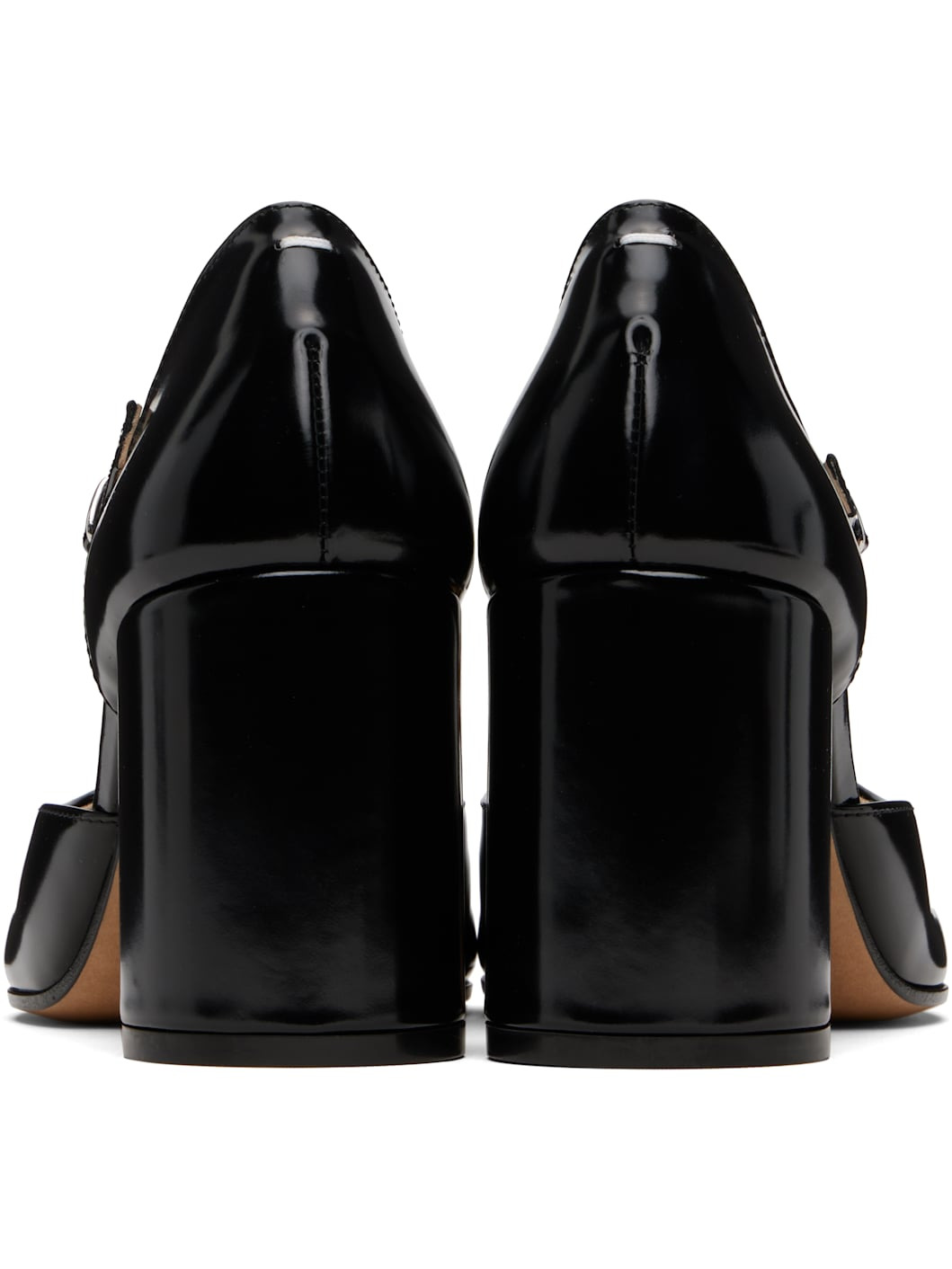 Black Tabi Pump Heeled Sandals - 2