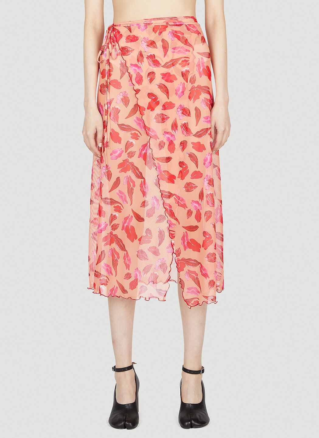 Lips Wrap Beach Skirt - 1