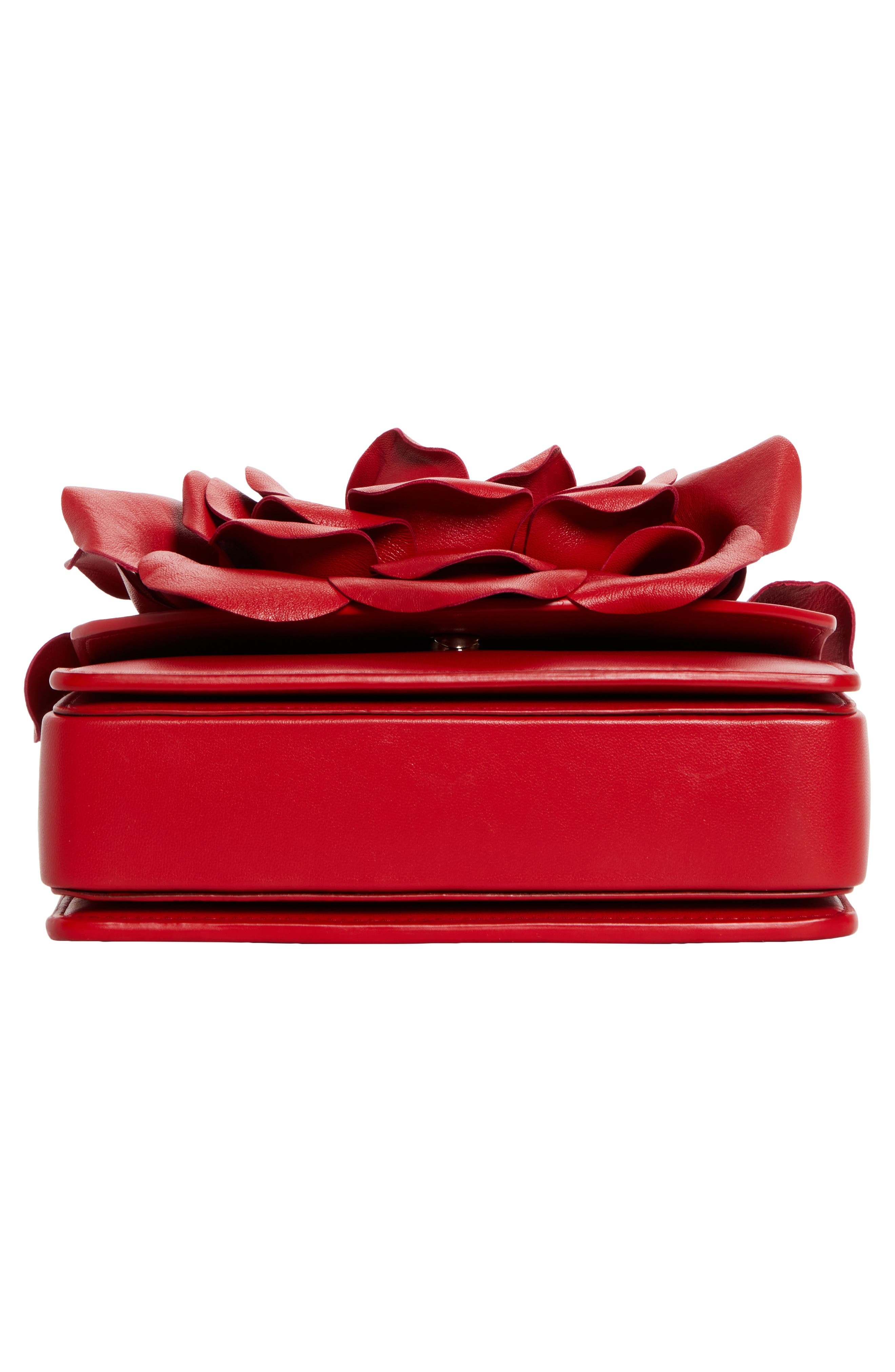 Christian Louboutin Small Loubi54 3D Rose Leather Crossbody Bag in R258 Loubi/Gold at Nordstrom - 7