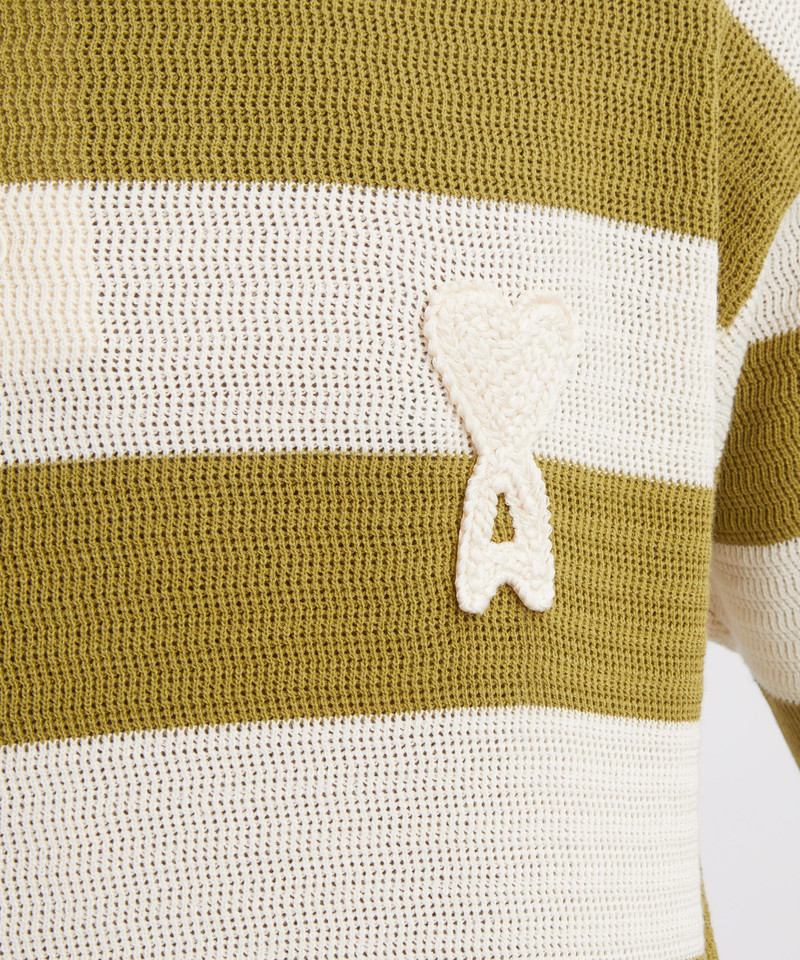 Cream-Matcha Cotton Polo 5