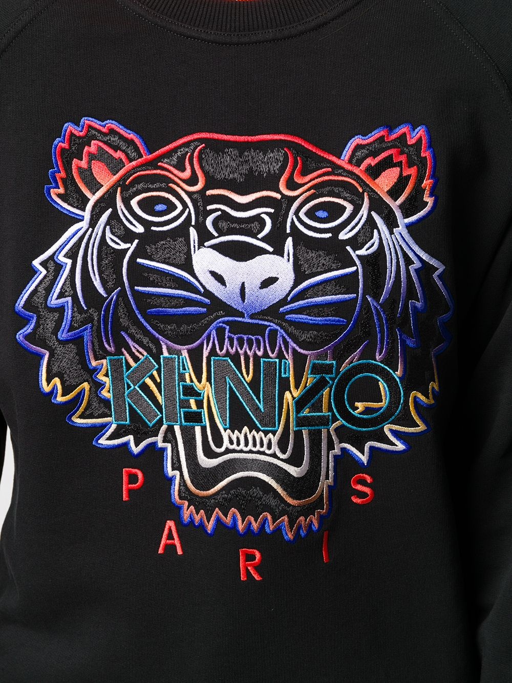 tiger embroidered sweatshirt - 5