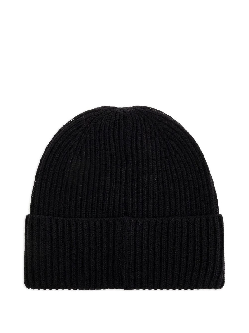 Moschino ribbed logo-detailed beanie outlook
