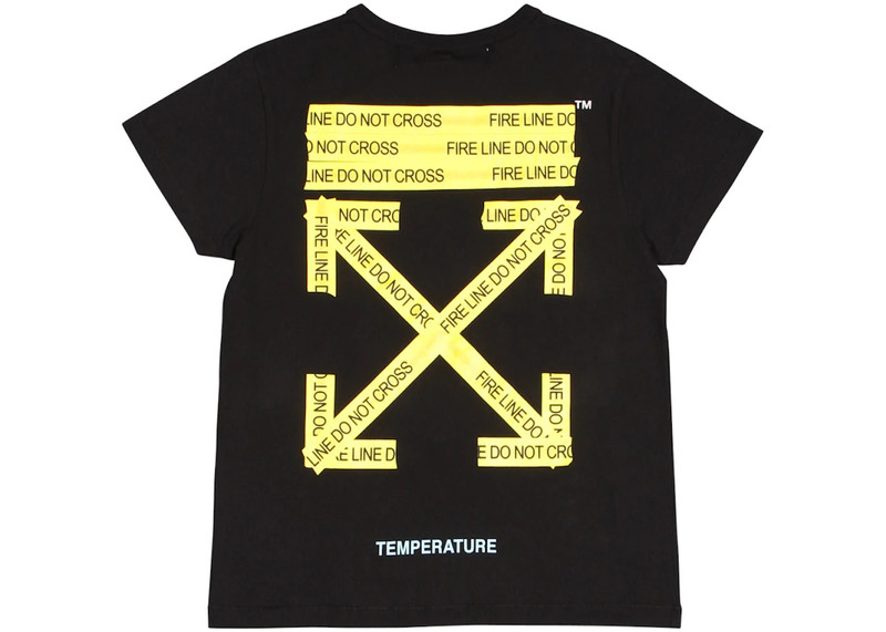 Off-White OFF-WHITE Firetape S/S T-Shirt Black outlook