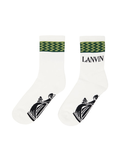 Lanvin White Curb Socks outlook