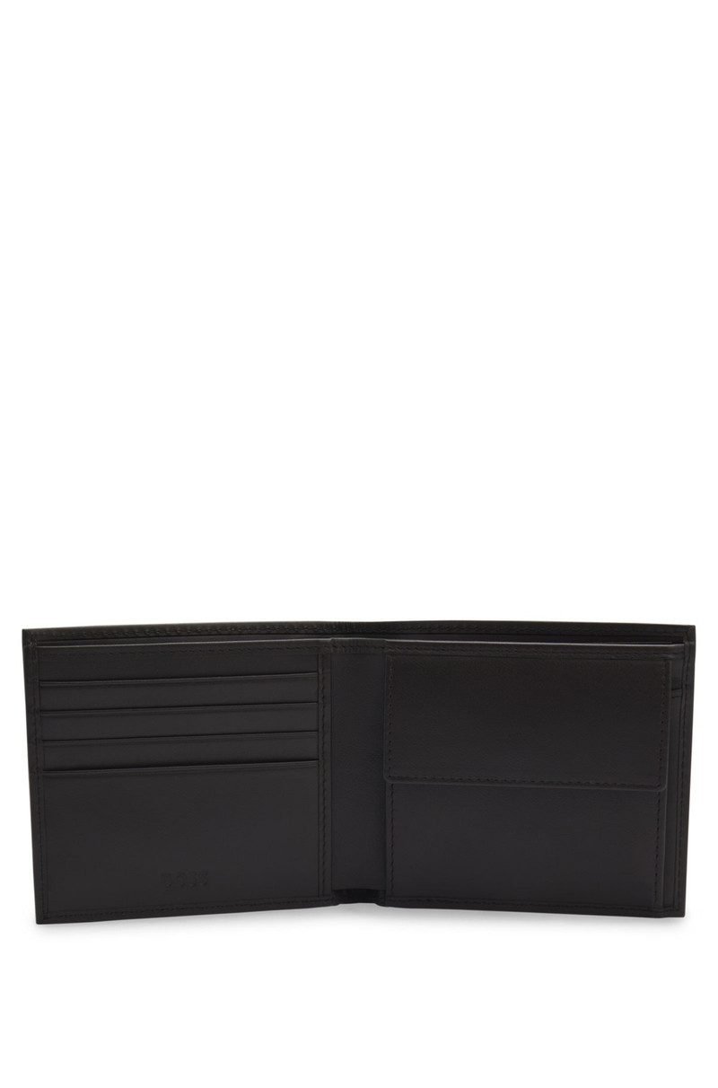 BOSS LOGO-PRINT WALLET IN LEATHER outlook