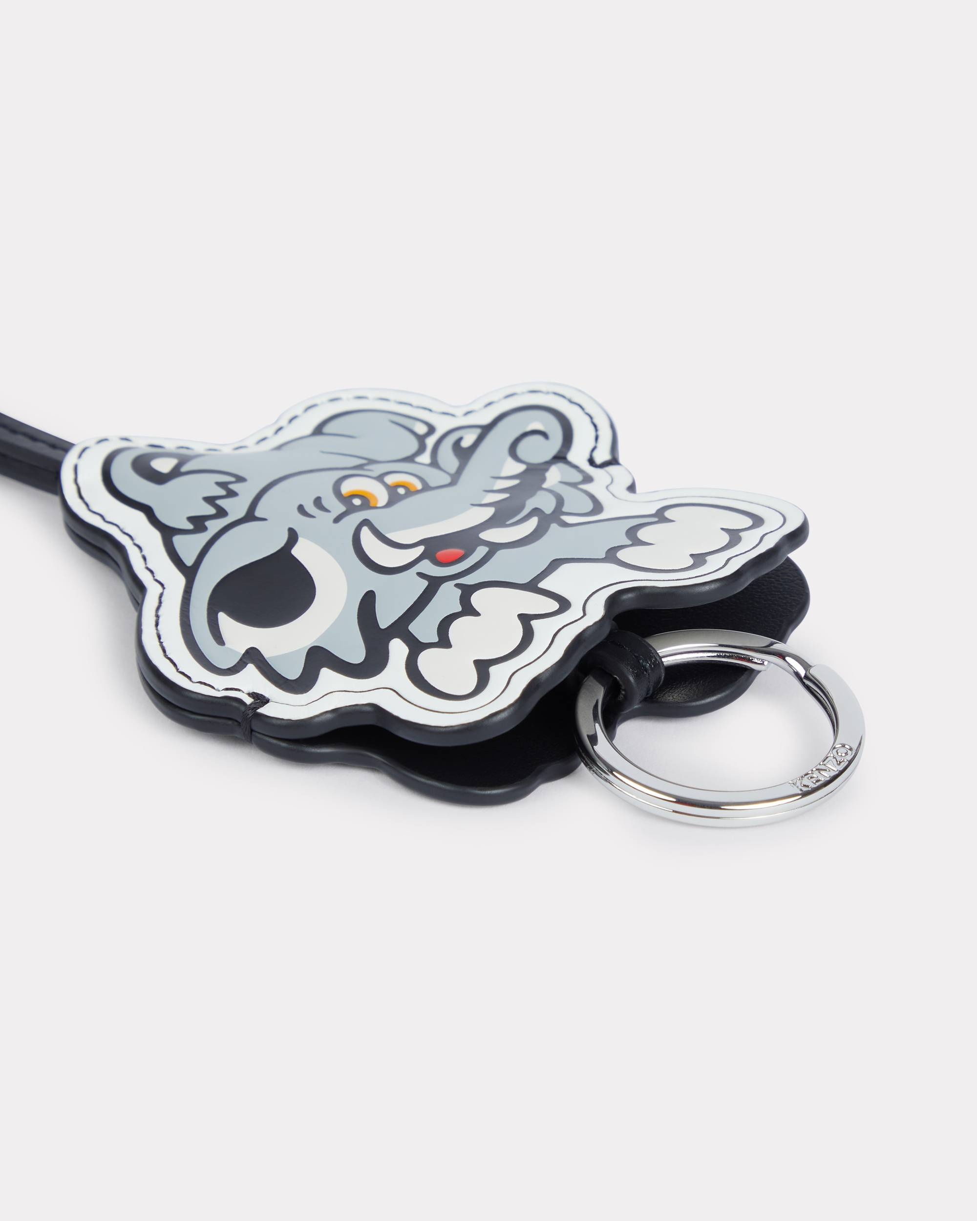 'KENZO VERDY MARKET' key holder in leather - 3