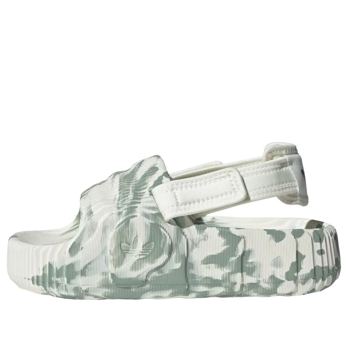 (WMNS) adidas Adilette 22 XLG Slide 'Off White Silver Green' IE5652 - 1