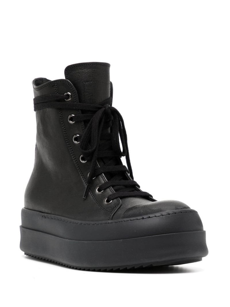 Rick Owens 50mm lace-up flatform sneakers outlook