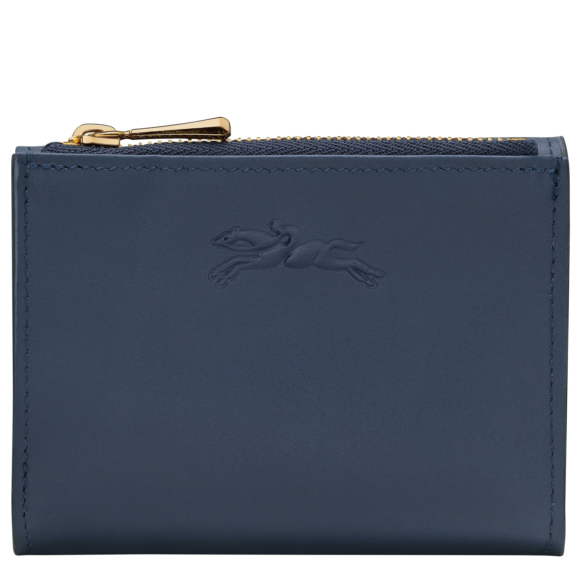 Épure Compact wallet Navy - Leather - 1