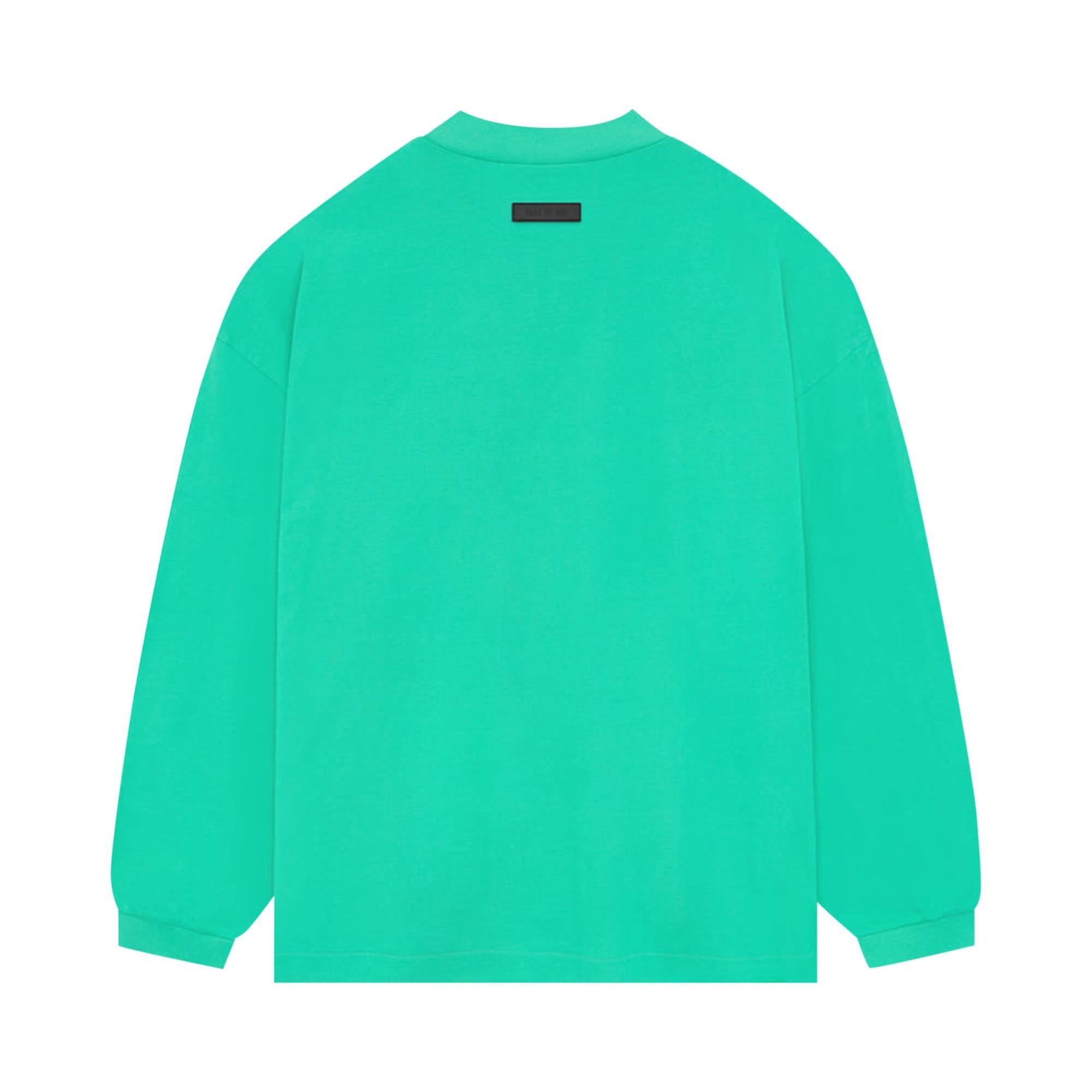 Fear of God Essentials Long-Sleeve Tee 'Mint Leaf' - 2