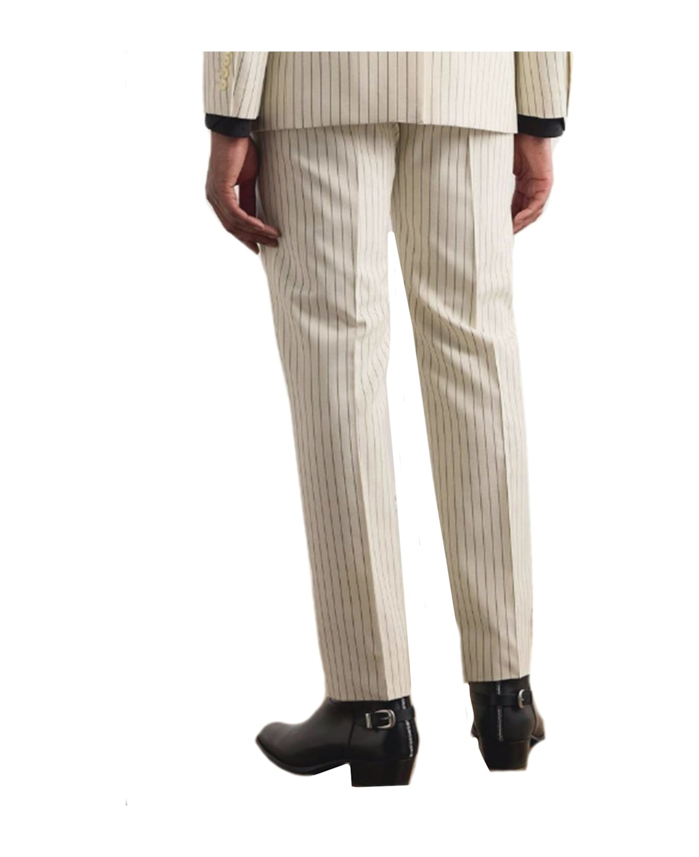 Wool Striped Pants - 3