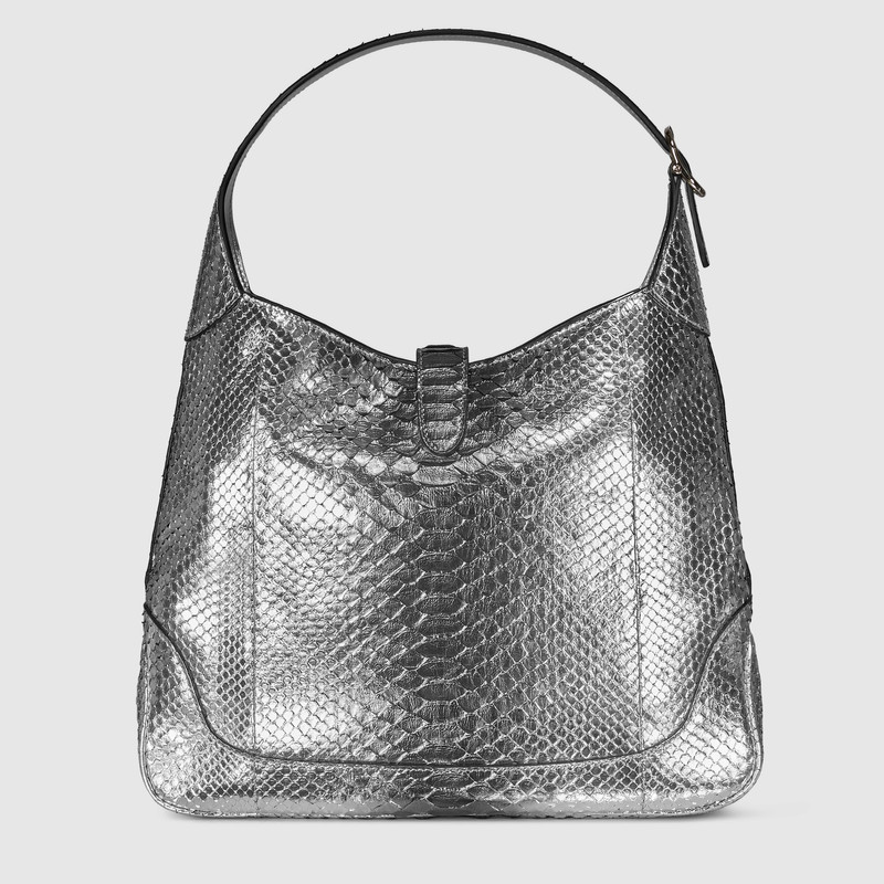 Gucci Jackie Giorno python large shoulder bag 6