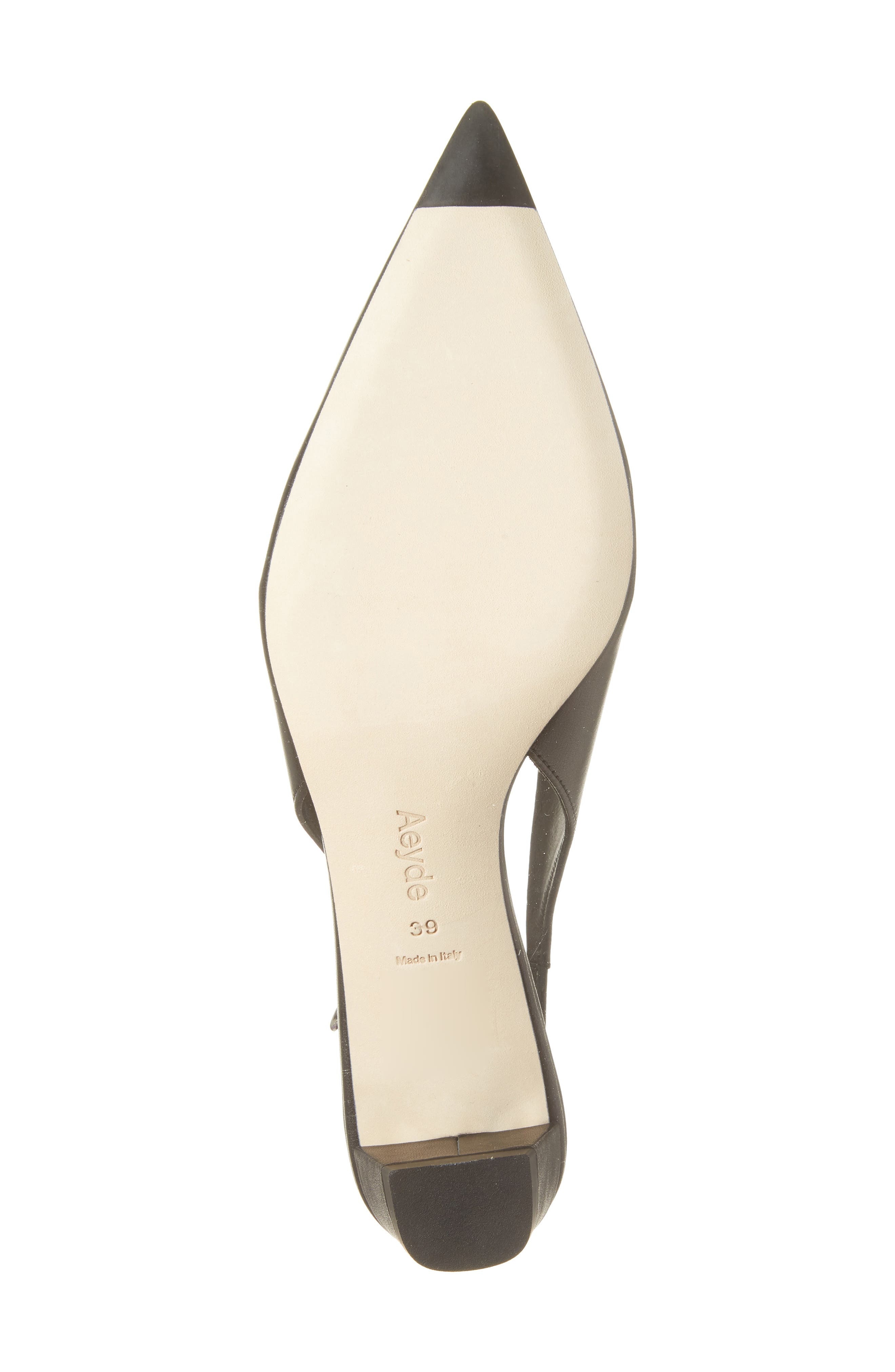 aeyde Oti Slingback Pointed Toe Pump in Black at Nordstrom - 6